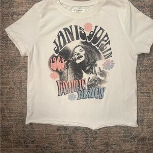 Abercrombie Kids White Graphic Tee